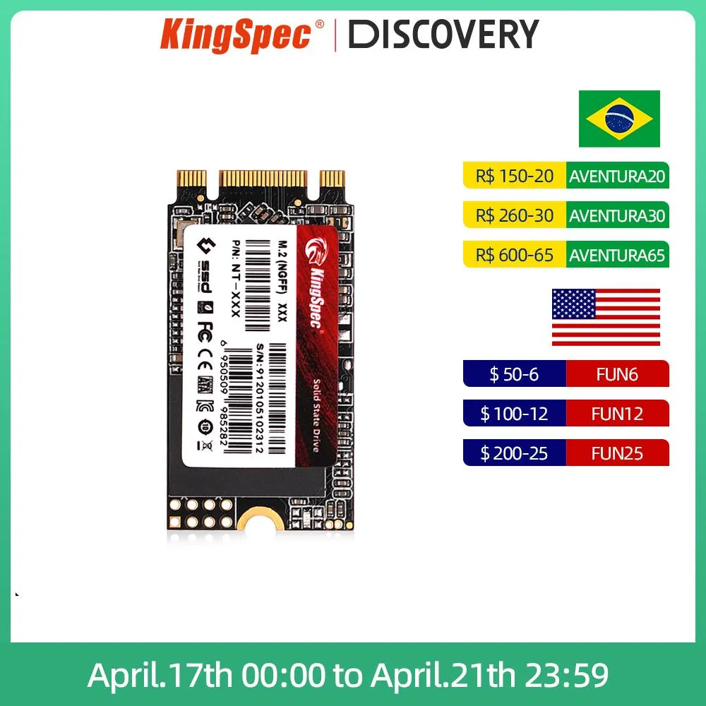Unidades Kingspec Sata III M.2 60 GB de 120 GB SSD 240GB 500GB M2 1TB NGFF 2242 SSD Solid State Drive HDD Disco rígido SATA para laptop