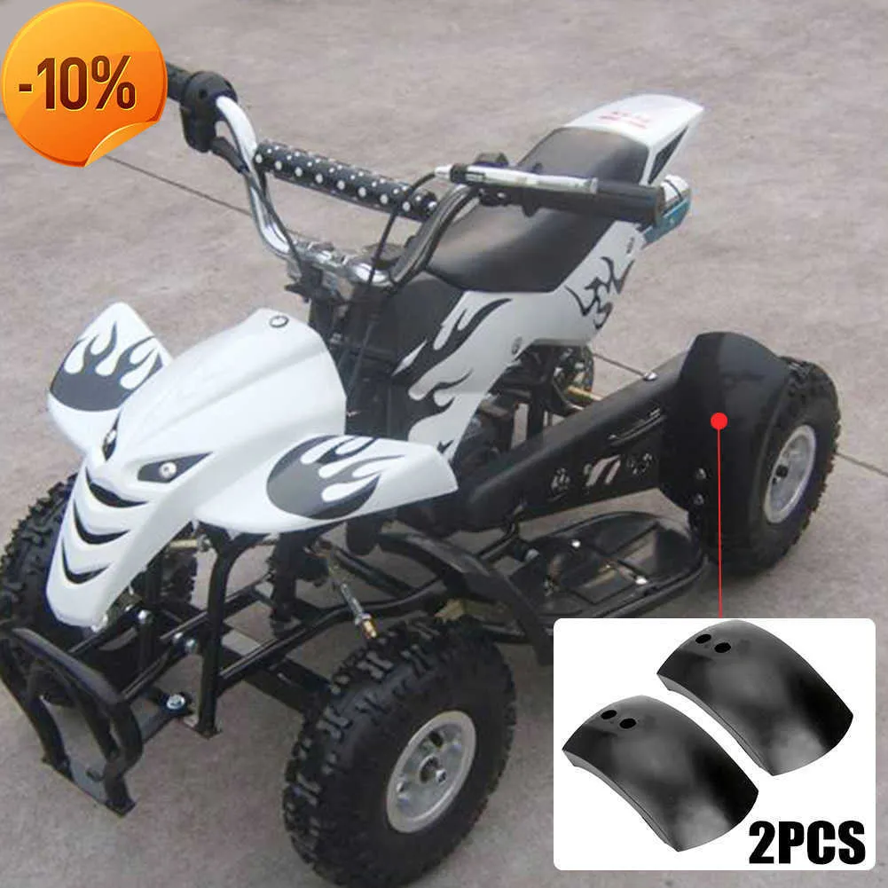 Novo 2pcs Tampa de motocicleta traseira lama traseira guarda de lama de lama para 43cc 47cc 49cc minimoto Mini Moto ATV Quad Dirt Bike Motocross