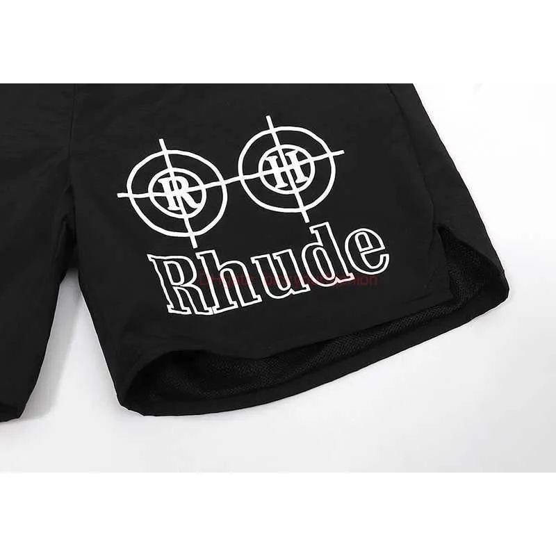 Designer Short Fashion Casual Clothing Beach shorts Rhude Side Letter Print Starlight Rh Pattern Nylon Quick Drying Shorts Wade Beach Pants Fashion