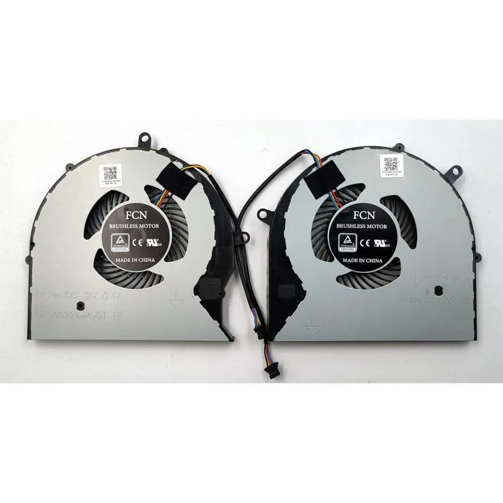 Pads New CPU+GPU Cooling fan for Asus FX63VM FZ63VM FX63VM7300 FX63VM7700 series DFS602212M00TFK7W DFS552012M00TFK7V