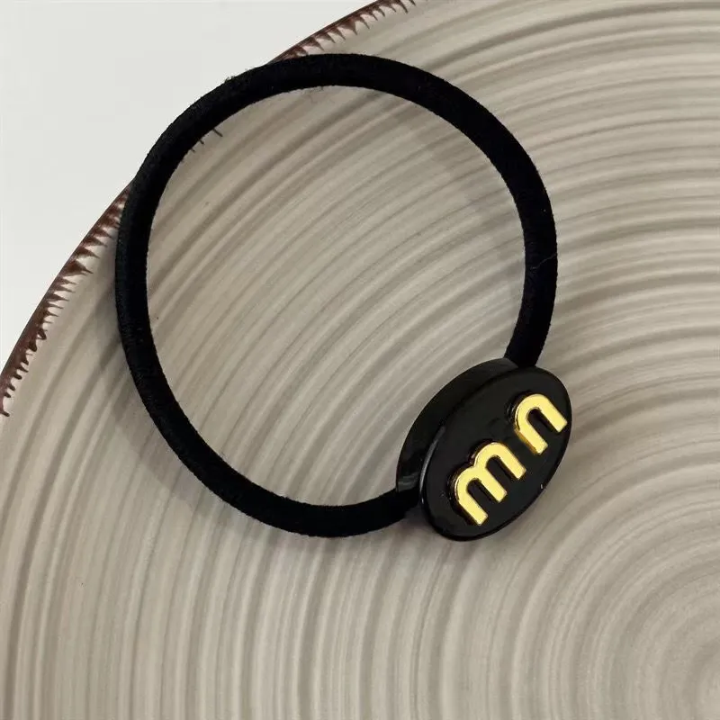 Colorful, simple, caring, transparent miu acrylic hair loop, high elastic headband, hair tie, hair decoration, hair rope, and rubber band