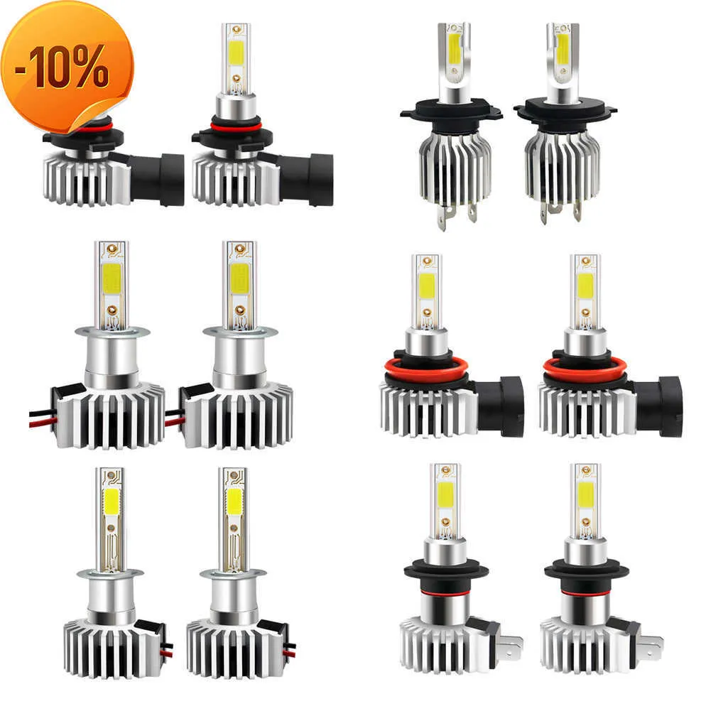 Novo 2Pcs 360 Graus LED 12000LM H7 H11 Lâmpada LED H1 H3 H4 H8 H11 9005 HB3 9006 HB4 Lâmpada para Farol de Carro Automático Luz de Nevoeiro 12V 24V 6000K