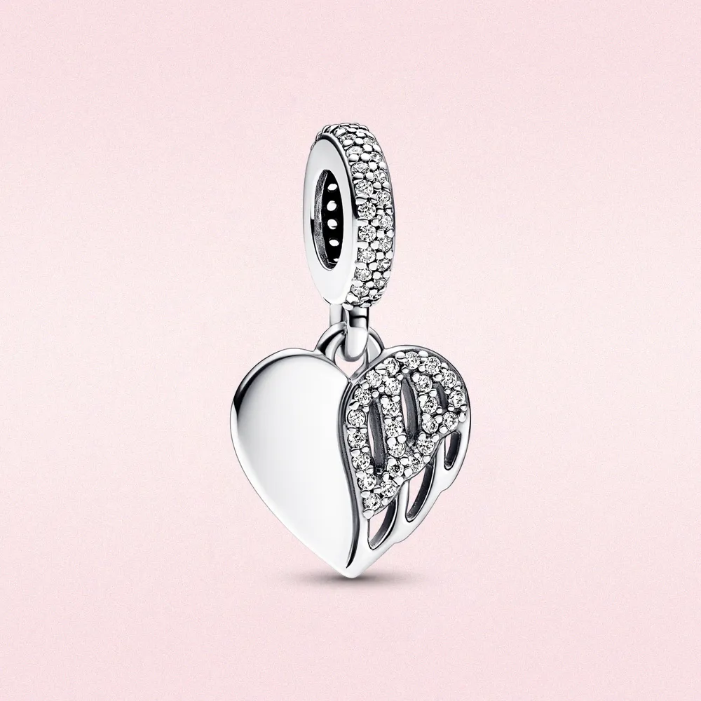 925 Sterling Silver tinker bell celestial night High quality Jewelry charm heart bead Mouse fit pandora original Jewelry Bracelet wedding gift For girlfriend