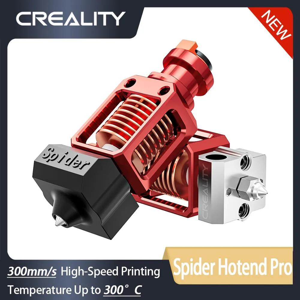 Scansione Crealtà Spider Hoted Pro Kit ad alta temperatura fino a 300 ° C e 300 mm/s Stampa di flusso ad alta velocità per ENDER3 ENDER5 CR10 Serie