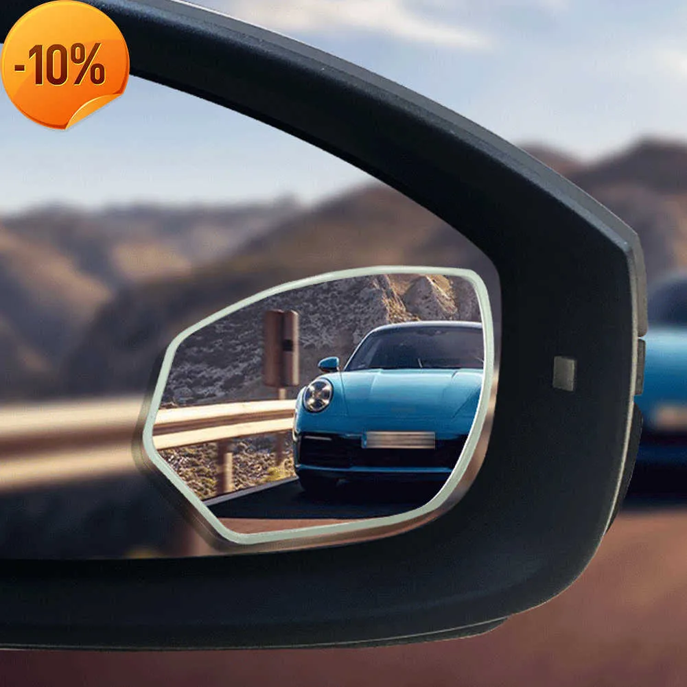 New 360 Degree HD Blind Spot Mirror Adjustable 2Pcs Car Rearview Convex Mirror for Reverse Wide Angle Vehicle Parking Rimless Mirror