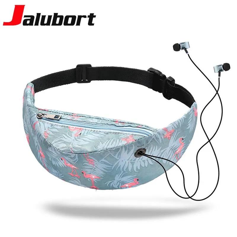 Waist Bags Jalubort 3D Colorful Print Women Waterproof Fanny Pack Hip Belt Bag For Girls Travelling Mobile Phone Packs