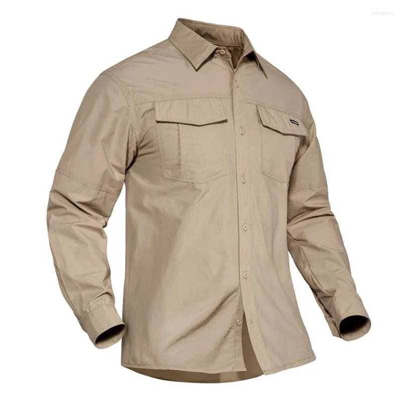 Camisas de vestido masculinas camisa tática de manga longa proteção de pele de combate militar tops city caminhando camping ao ar livre de camping