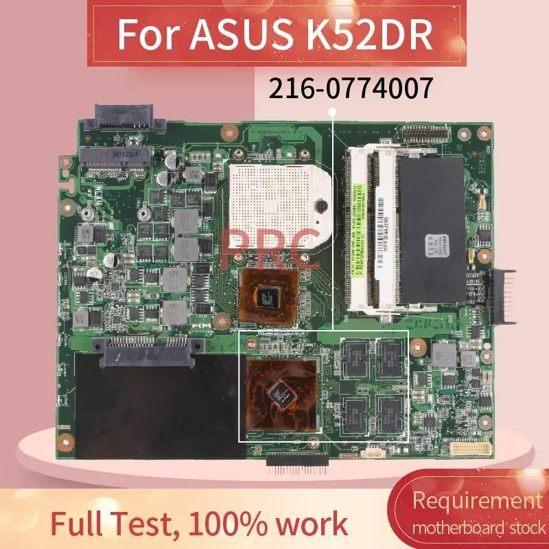 Carte mère K52DR pour ordinateur portable Carte mère pour ASUS K52DY A52D K52DE K52D X52D K52DR HD5470 DDR3 NOTAGE MAINEL REV2.2 2160774007 512M