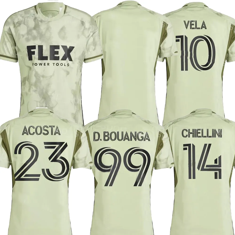 10 Carlos Vela Anpassad thailändsk kvalitet Yakuda Anpassad Vela 99 Bouanga 20 Cifuentes 3 Murillo 12 Palacios 77 McCarthy 23-24 Soccer Jerseys Dhgate Custom Rabatt