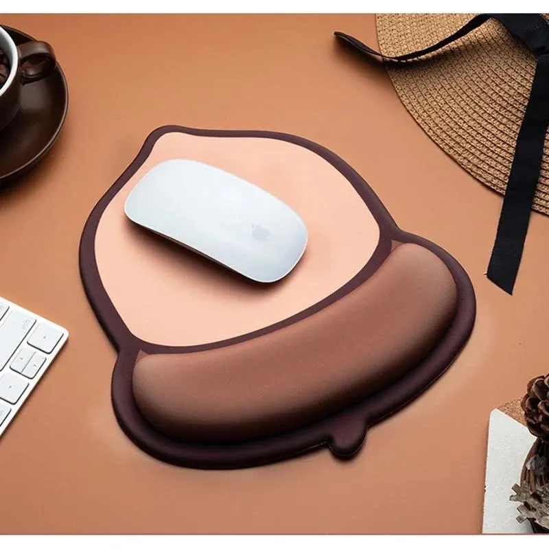 Poggia tappetino per mouse da gioco in gel di silicone morbido con supporto per il polso Tappetino per mouse Tappetino per mouse ergonomico 3D