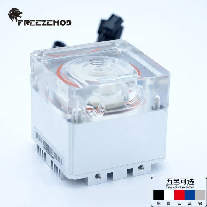 Cooling FREEZEMOD Compute cooling pc water cooler mute pump PWM intelligent flow 800L/H 12V/5V RGB light aura. PUFS4M