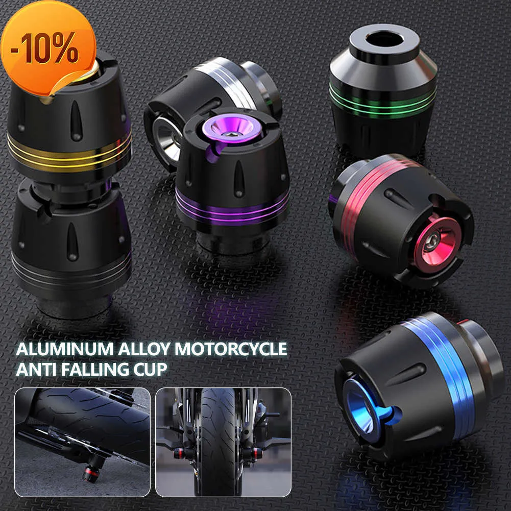 Novo 2pcs CNC Alumínio Frente Fio Fio deslizante Motocicleta Falling Protection Anti -Collision Copo Dirta Bike Acessórios para motocicletas