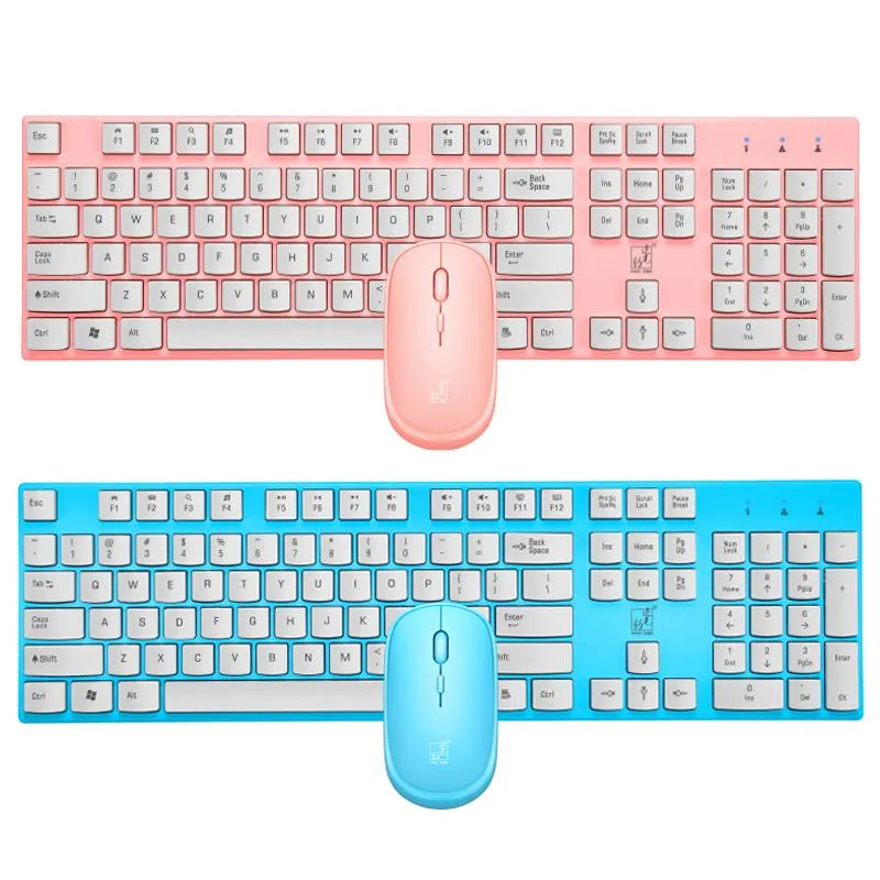 Kombinationer 2.4G trådlöst tangentbord och mus 104 Key Keyboard Office Keyboard Gaming Keyboard för PC Computer Laptop
