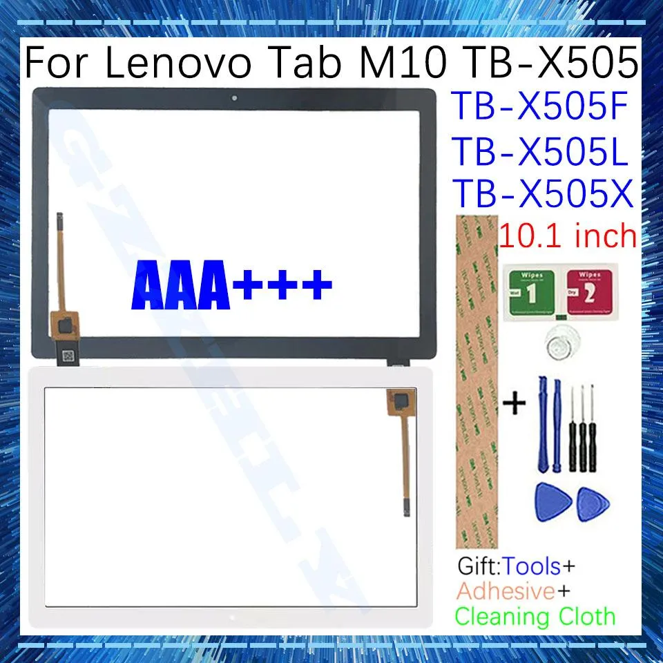 Pannelli Nuovi 10.1 "per Lenovo Tab M10 TB X505 X505L X505F X505X Visualizza touch Screen Display LCD Digitatore esterno Sostituzione del pannello in vetro anteriore