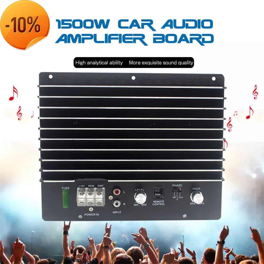 New 1500W 12V Car Audio Power Amplifier Subwoofer Powerful Bass Car Amplifier Board DIY Amp Board Auto Car Player car audio system