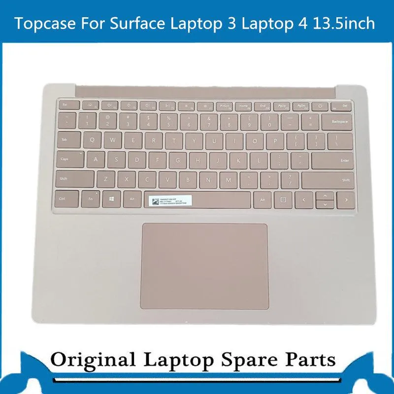 Frames Original 13,5 Zoll für Microsoft Surface Laptop 3 Laptop 4 1867 1868 Topcase Assembly Trackpad Tastatur US Gold