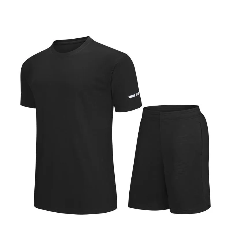 Heren kindervrije tijd Trainingspakken Jersey Sneldrogend pak met korte mouwen Outdoor Sportshirt