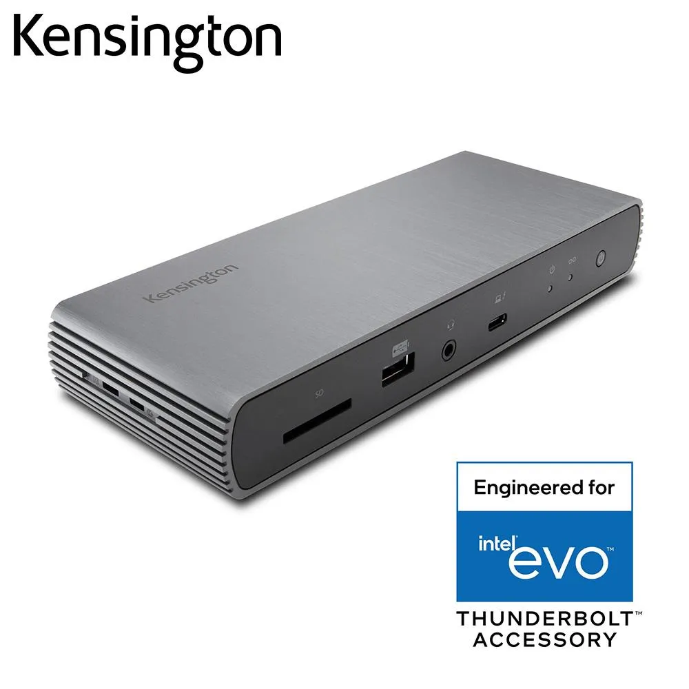 Stations New Kensington Thunderbolt 4 Station d'accueil SD5700T avec 90W PD Single 8K / Dual 4K UHSII SD4.0 pour Windows / MacOS K35175