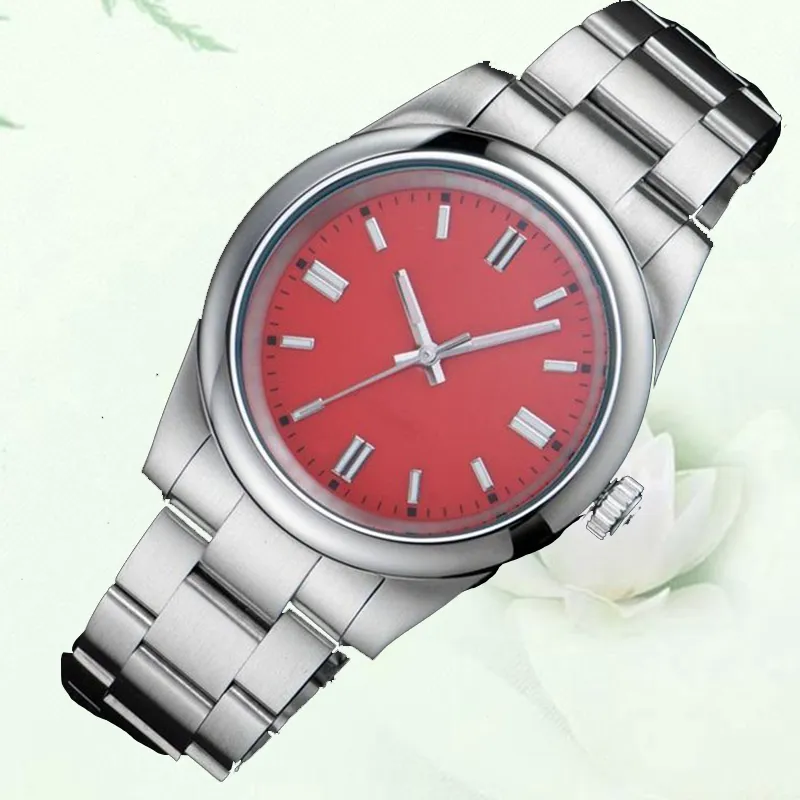 male watches Pink red dial 904l 36mm 41mm automatic mechanical movement orologio diamonds bang waterproof jubiee bracelet Stainless steel dial disc outdoors