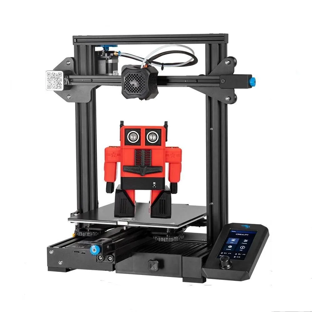 Scanning CREALITY 3D Ender3 V2 Mainboard With Silent TMC2208 Stepper Drivers New UI 4.3 Inch Color Lcd Carborundum Glass Bed 3D Printer