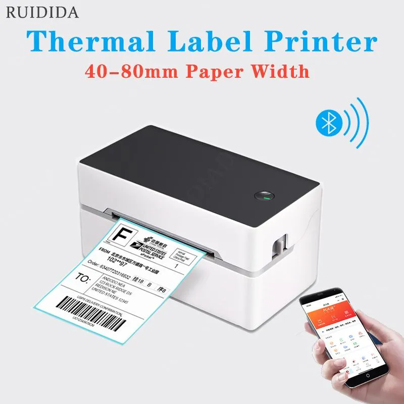Printers Portable Printer Thermal Printer Shipping Label Printer Wireless Bluetooth Pocket Desktop Label Printer Sticker Barcode Maker