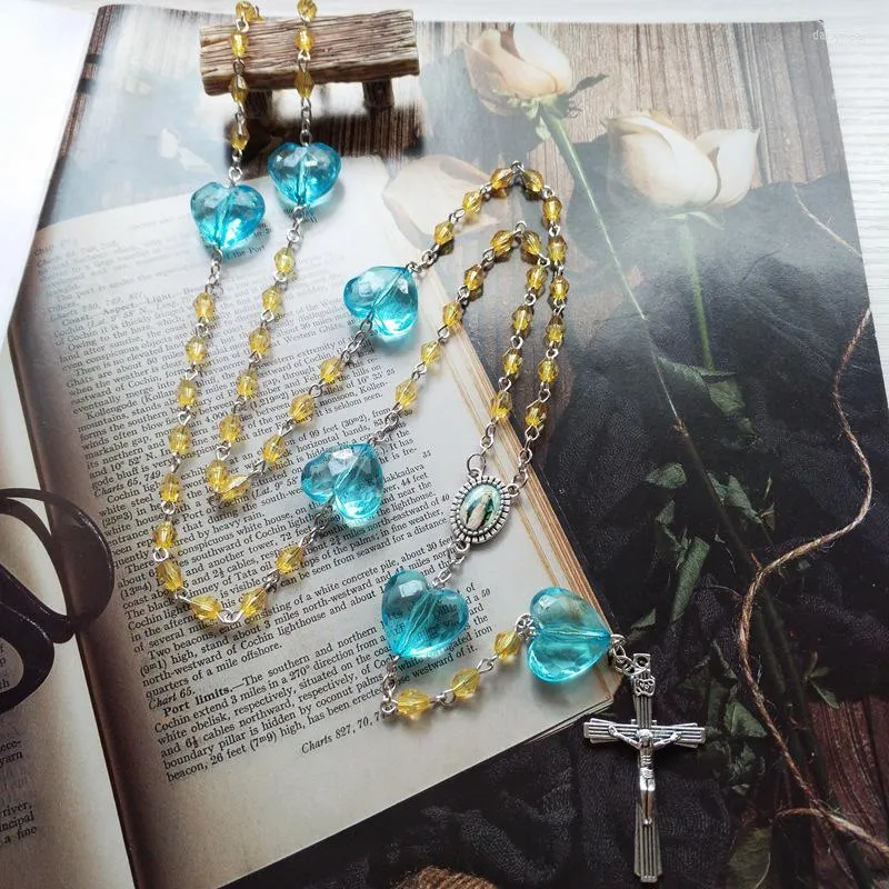 Rosary beads necklace for womens sales