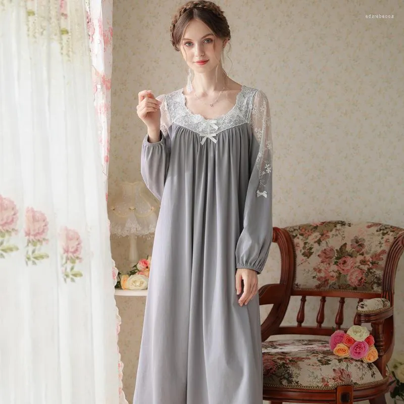 Long sleeve nightdress elderly store