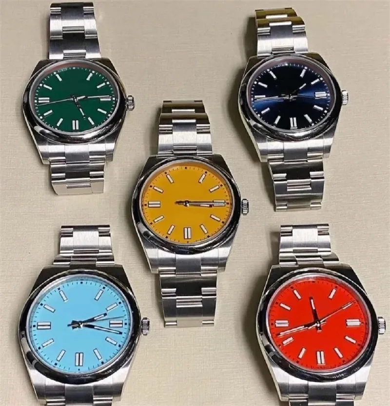 Производственные наручные часы Automatic 41 36 мм обычные часы формальные досуг Универсальный оротологио просто чистого цвета устрицы вечные часы xb05 b23
