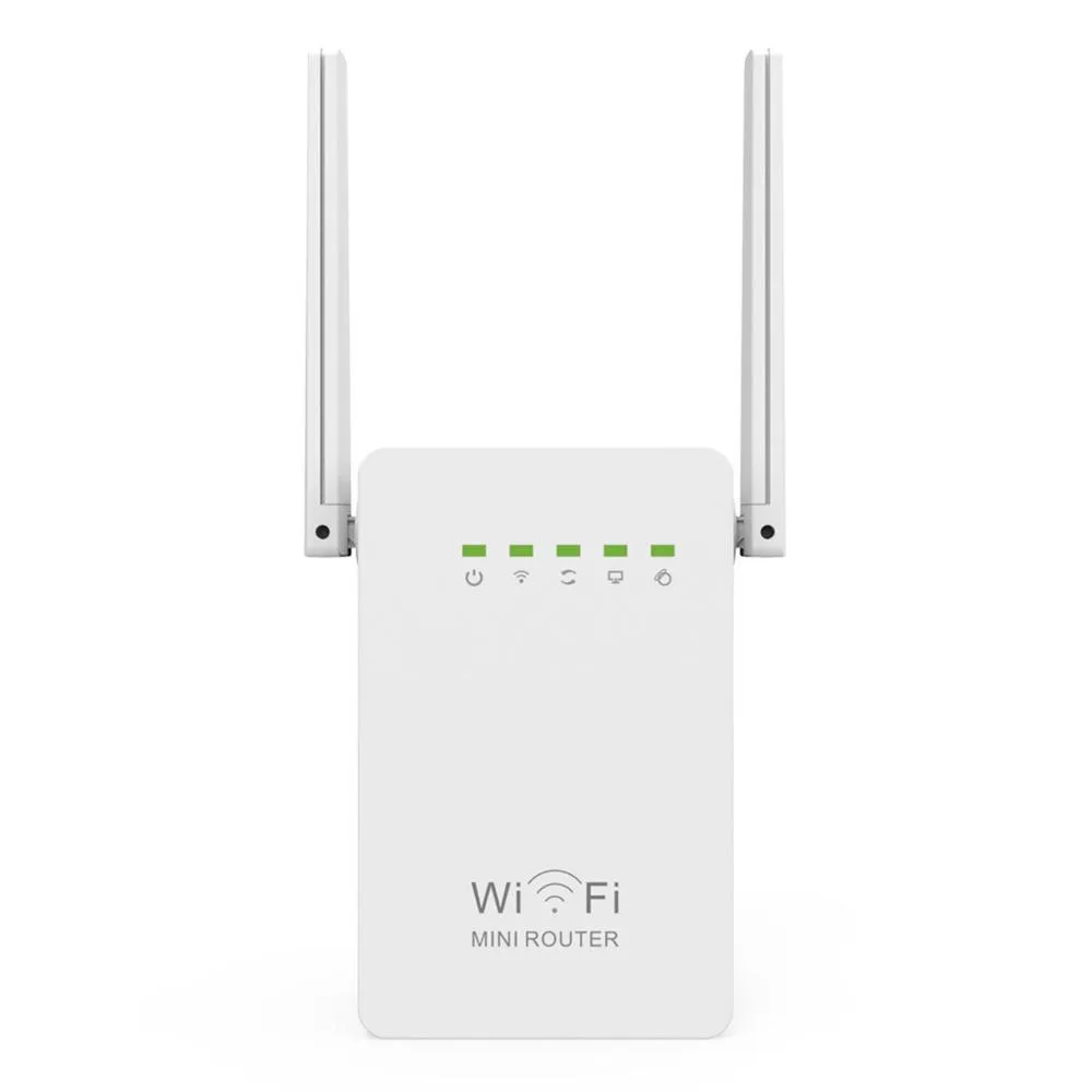 Yönlendiriciler WiFi Tekrarlayıcı Kablosuz Yönlendirici Erişim Noktası 300Mbps Antenler Sinyal Güçlendirici Aralığı Genişletici AP WiFi 802.11n Network WR02EQ