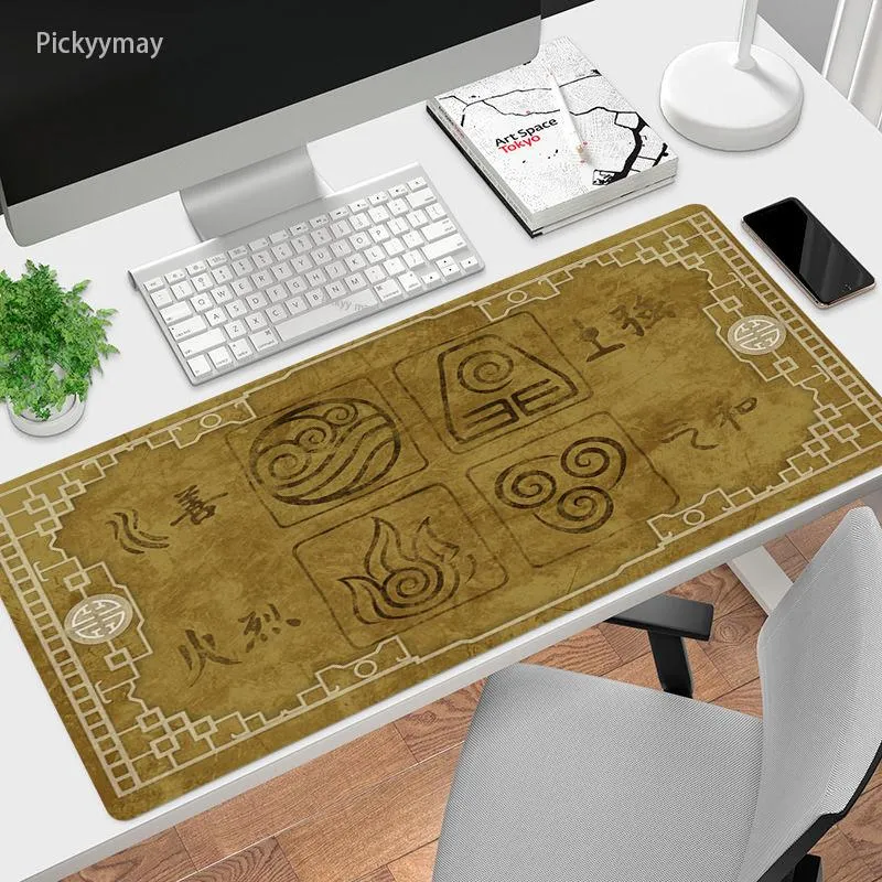 Rests Mouse Pad Avatar The Last Airbender Computer Anime Keyboard Mouse Mat Large Mousepad Nonslip Gaming Desk Play Mats For Csgo