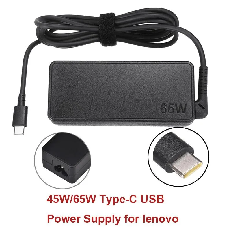 Адаптер 45W/65W USB C Адаптер питания тип C Ноутбук Адаптер Ad Adapter для Lenovo