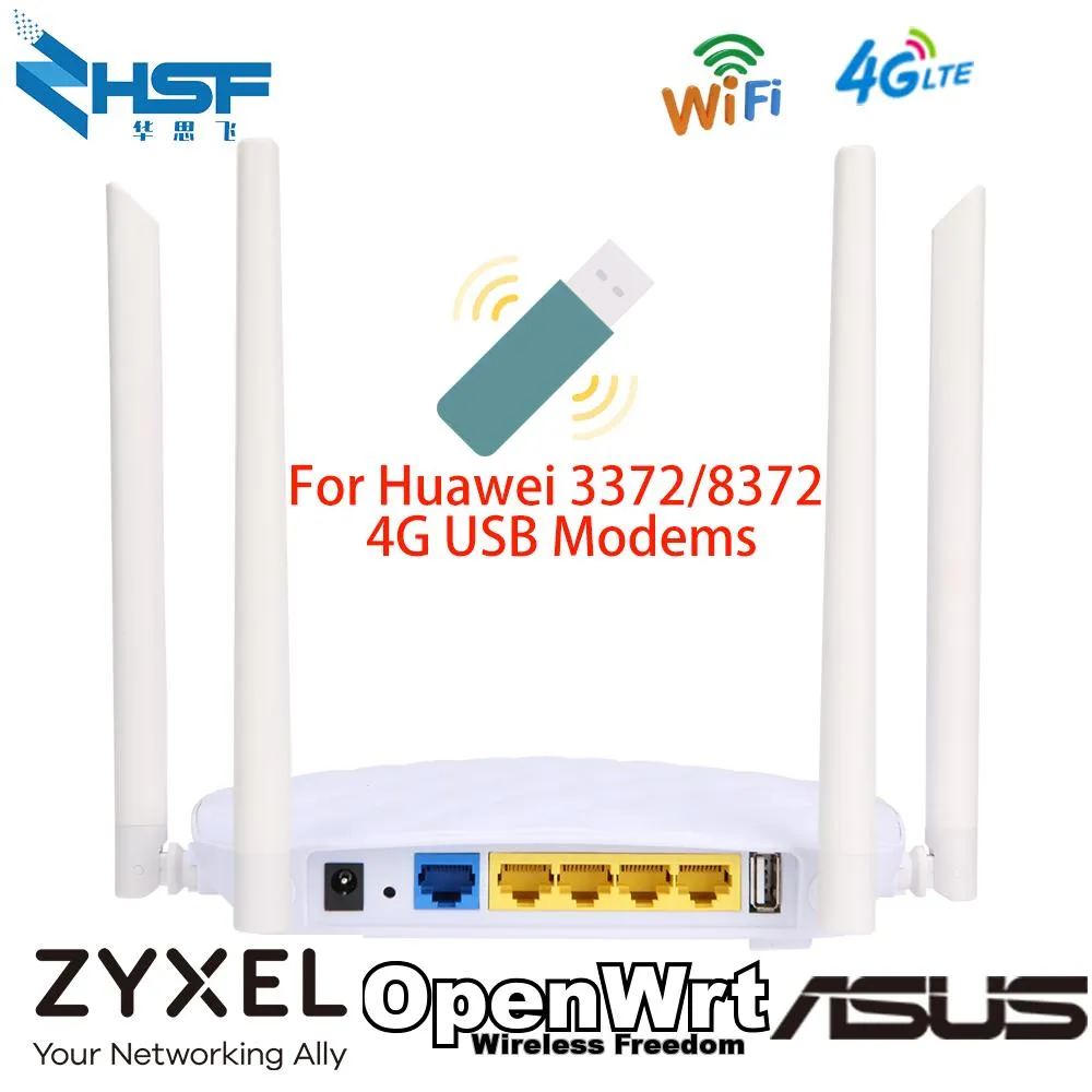 Router WS1206 Langstrecken Indoor Wireless Network 12V 1A Stecker Router USB -Anschluss und externe Antennen MT7620N OpenVPN 300Mbit / s WiFi Router