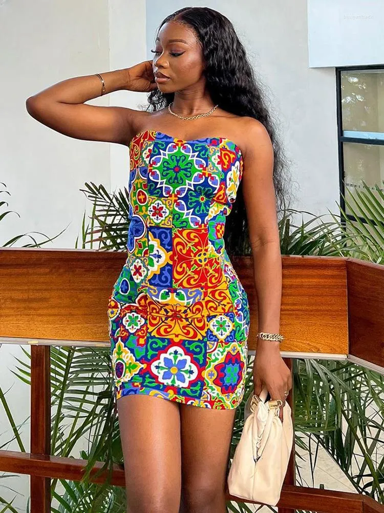 Ladies strapless summer dresses hotsell