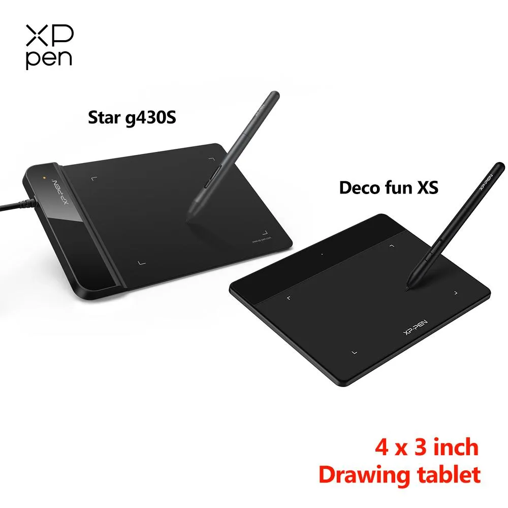 XPPen Star G430S Graphic Drawing Tablet 4x3 Fun Deco Tablet With 8192