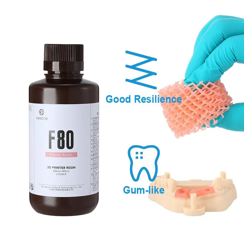 Scanning Resione F80 500G RESINA 3D RESINA DENTAL Líquido de fundição para DLP LCD Elegoo Phrozen Anycubic Resina 3D Impressora