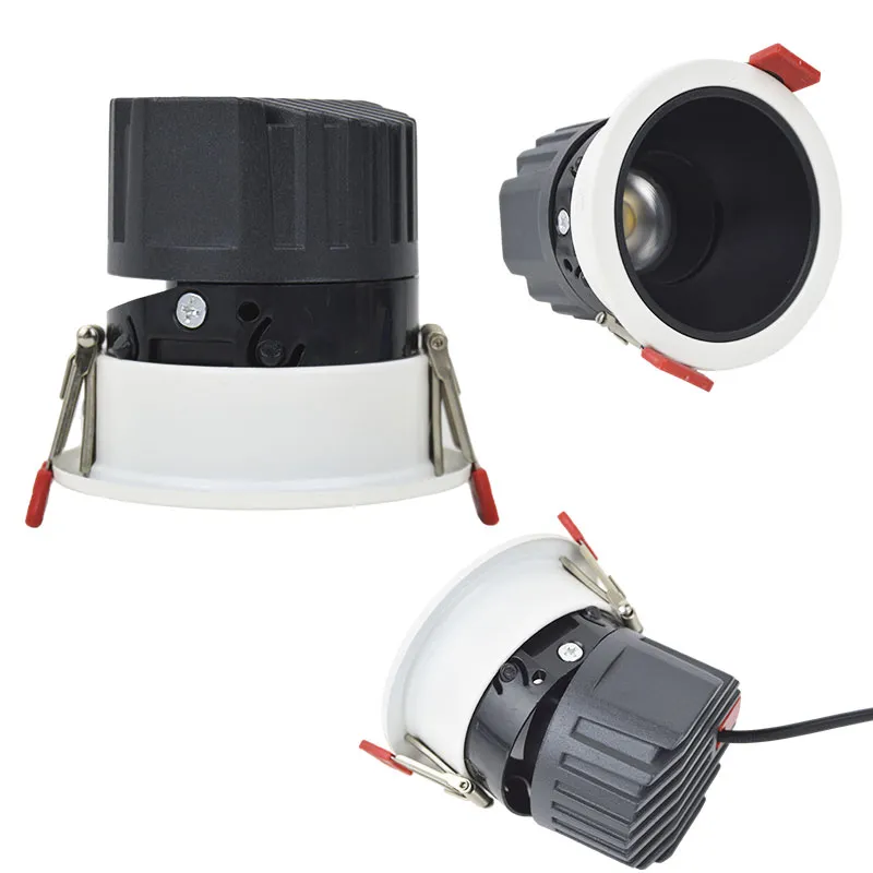 Luz da parede de lavagem 12W AC220-240V Luzes de radiador de alumínio no teto Cob refletor LED SOP Lâmpada Decoração Home Spotlight