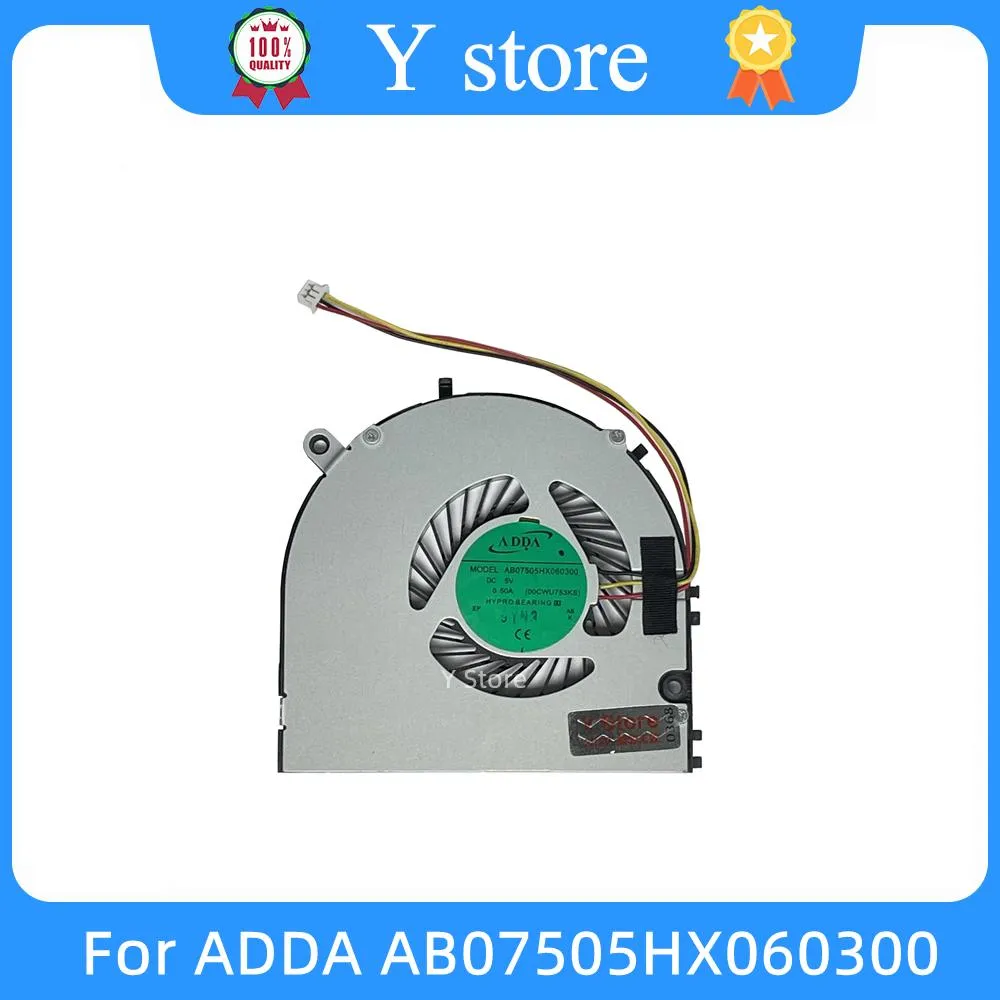 Pads Y Store New Original CPU Fan For ADDA AB07505HX060300 00CWU753KS Laptop CPU Cooling Fan Cooler 731575300102 Fast Ship