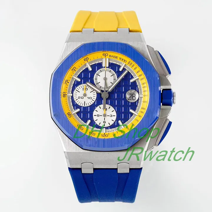 JF Top Royal Luxury Fashion Men Sport Automatic Watch Mechanical Eta 3126 Timer Code Ceramic Ring Mond Multi Function Watches Duik Luminous Designer Pols