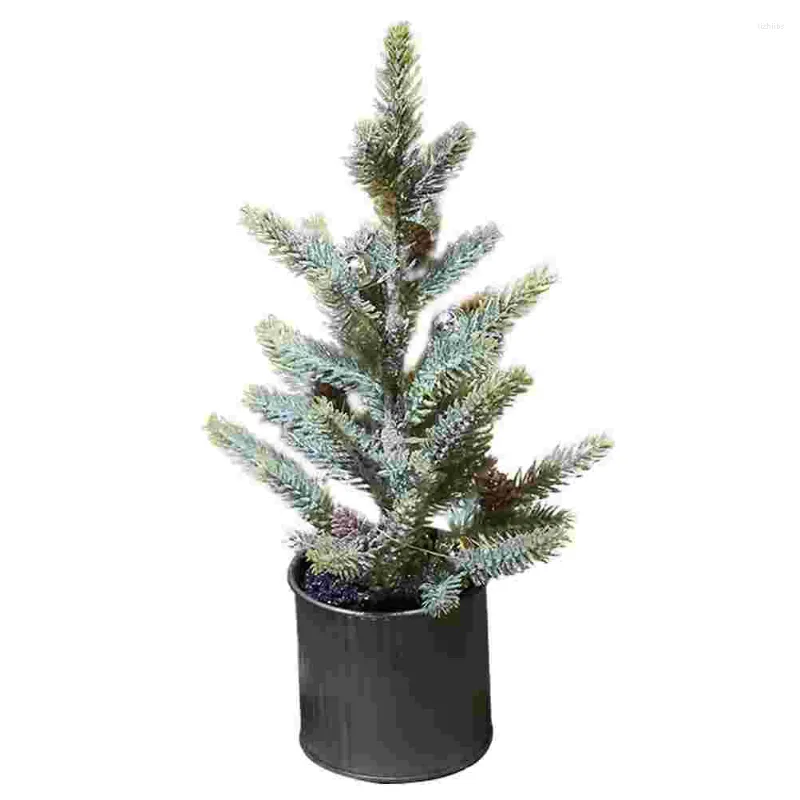 Christmas Decorations 1PC Imitated Desktop Xmas Tree Luminous Mini Small For Mall Party Home