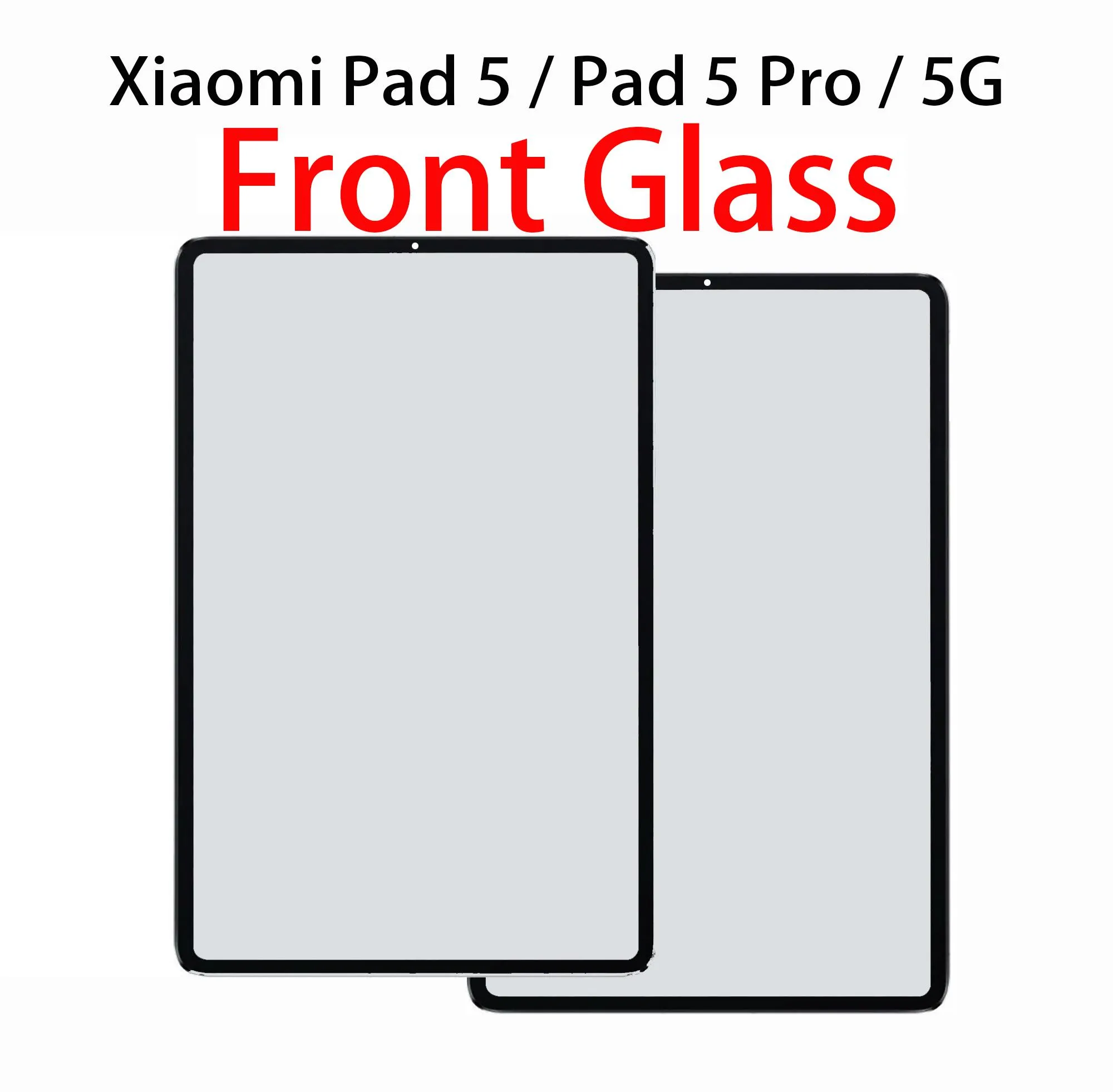 Panels New Front Glass (No Touch Digitizer) LCD Display Screen Outer Panel For Xiaomi Pad 5 / Pad 5 Pro 5G XIAOMI MI PAD 5 Replacement