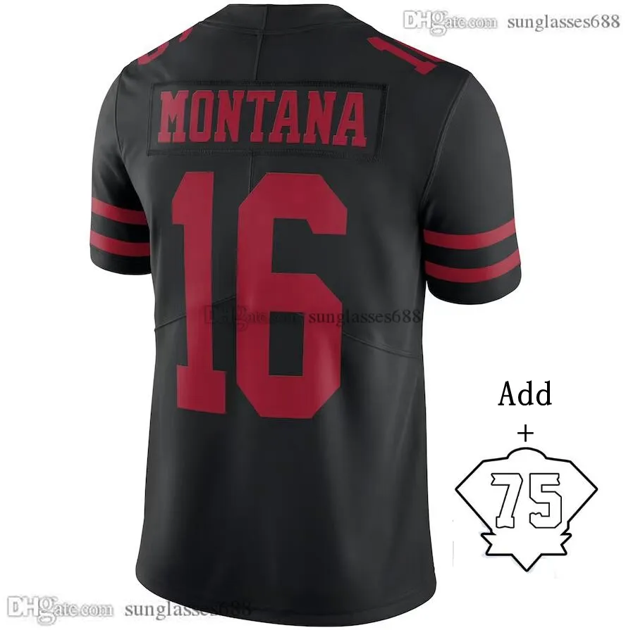 Stitched Football Jersey 16 Joe Montana Men Women Youth S 3XL Red Black White Breathable Polyester Short Sleeve From Nba jersey stores 18.65 DHgate.Com