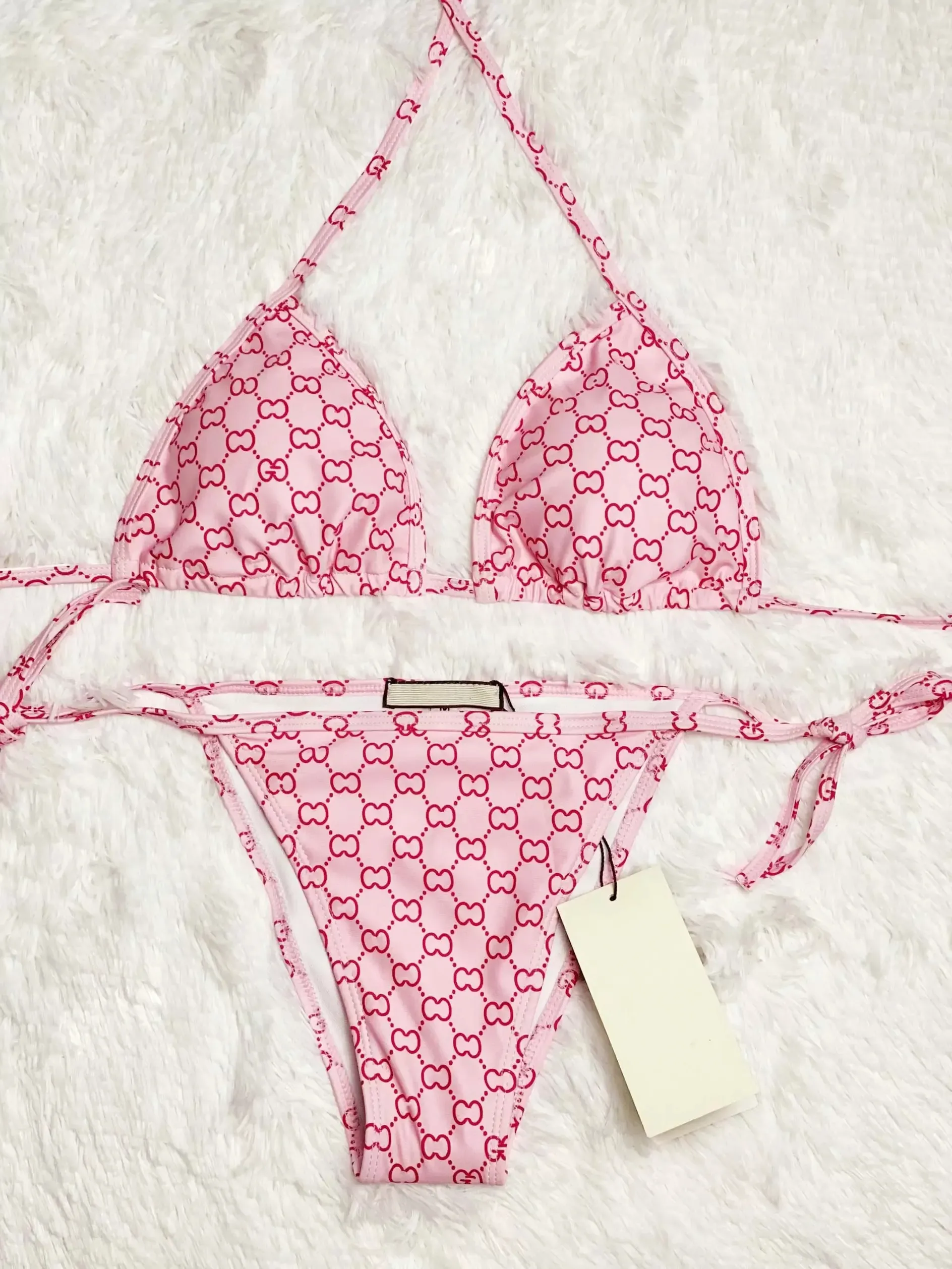 Pink gucci bikini store