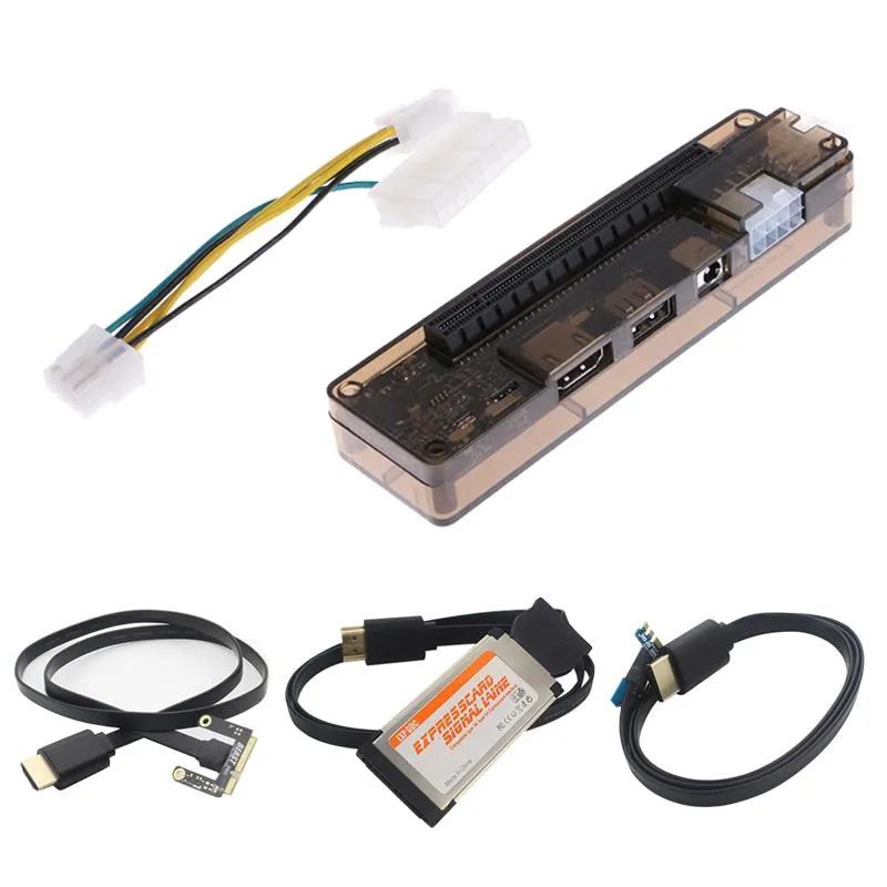 Stations PCIE RISER EXP GDC Carte vidéo pour ordinateur portable externe avec mini PCIE NGFF M.2 A / E KEE EXPRESSCARD CABLE NOTAGE Adaptateur graphique