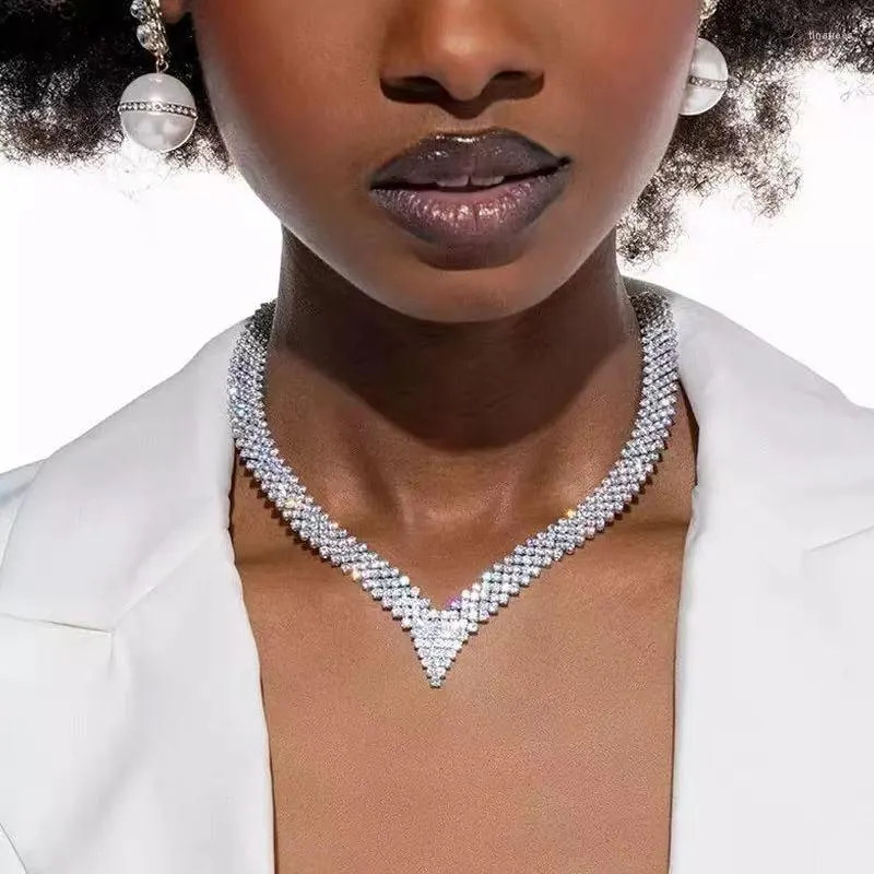 Rhinestone necklaces on sale for weddings