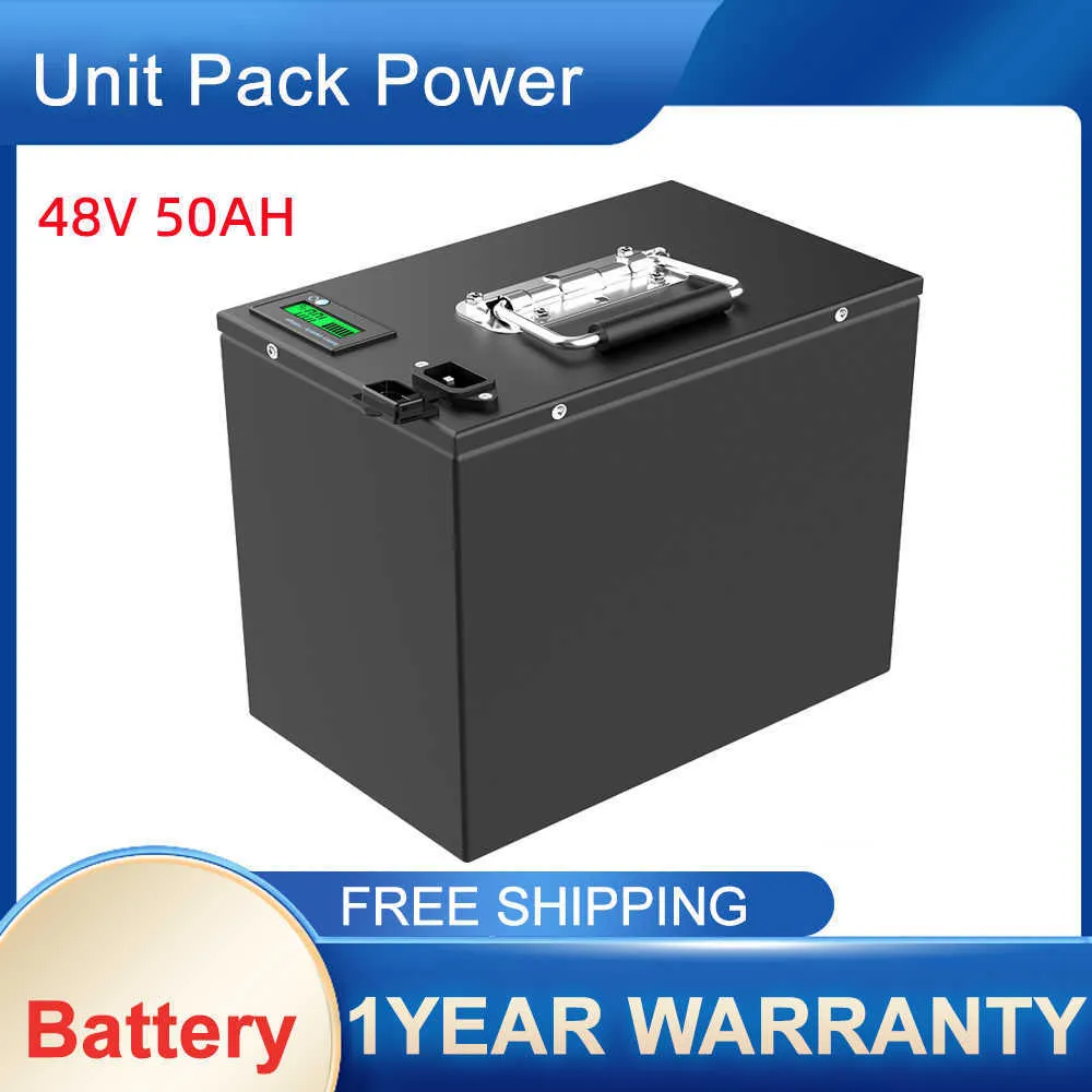 Batteria al litio 48V 50V 60V 72V Batteria Scooter 40AH 50AH per 3000W 1800W Moto/Inverter RV EV/Go-Kart/Backup Power