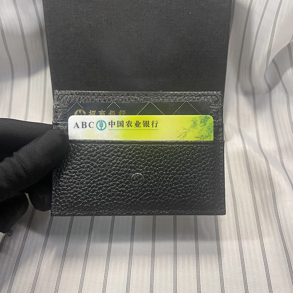 クレジットカードホルダー豪華な男性のための本物の革の財布デザイナーウォレットIDケーススタイリッシュなコインファク