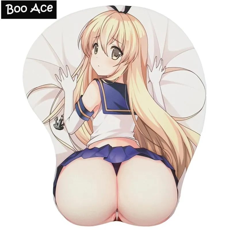 Pads Kancolle Shimakaze Anime 3D Oppai Mouse Pad Wrist rest