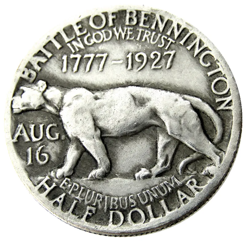 1927 Vermont Sesquicentennial Copia moneta placcata in argento