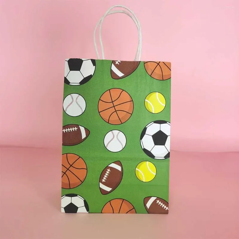 Sacs de rangement 20 pièces sac de mode Portable avec poignée cadeaux de faveur de fête grande capacité poche Shopping voyage football