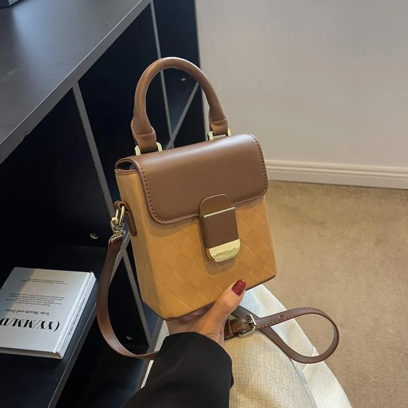 Evening Bags Ins Chic Box Shape Shoulder Women Fashion Pu Leather Female Small Crossbody Bag Simple Clutch Handbags Purse Bolso MujerEvening From 20 17 DHgate